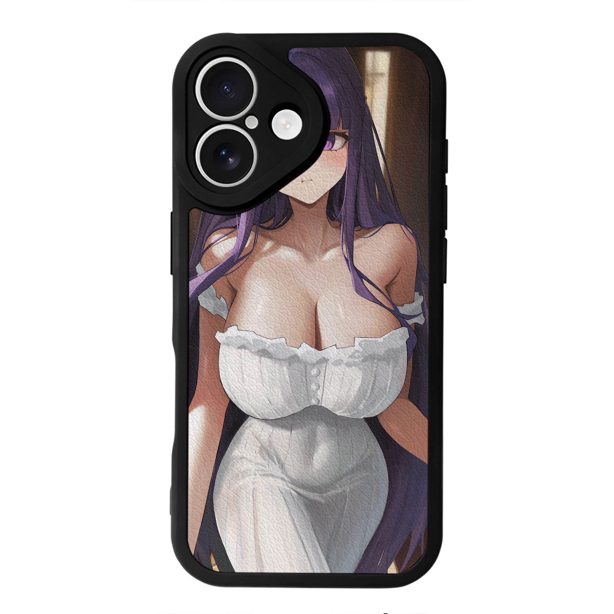 （画像用） 葬送のフリーレン Frieren 【iPhone 16シリーズ対応】シリコンスマホケース（レザー調） 材質：シリコン